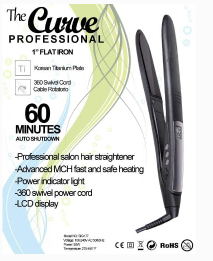 The CURVE Professional 2 – 1″ Flat Iron