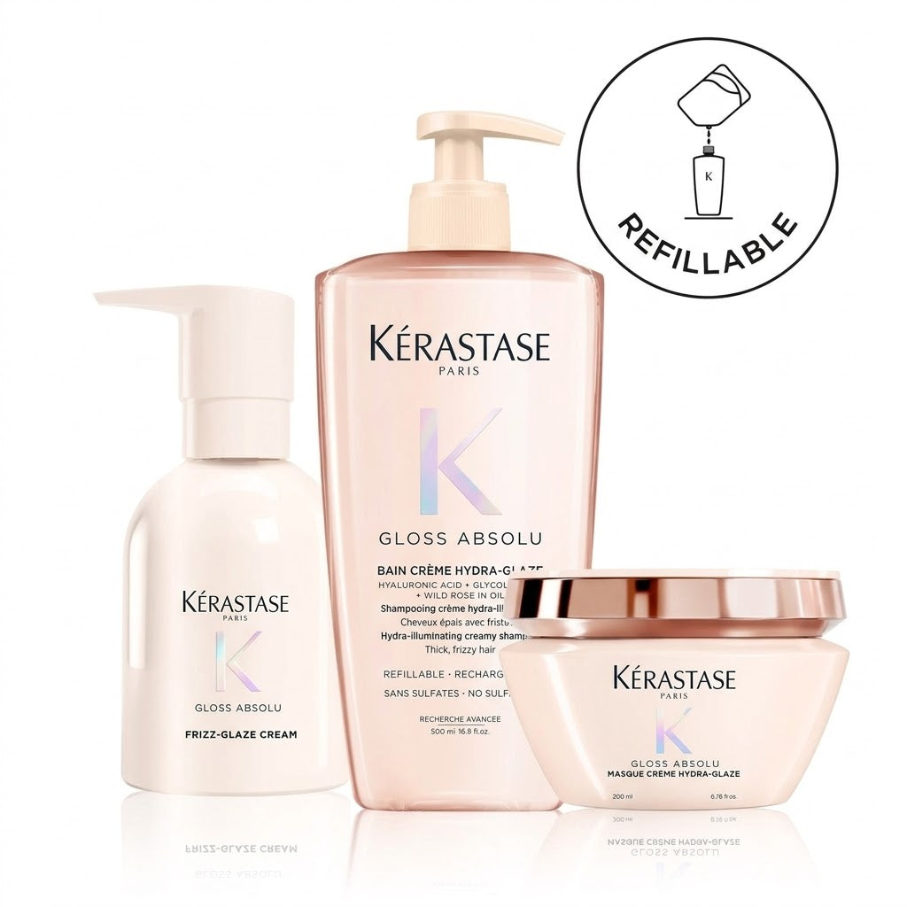 Gloss Absolu Bain Crème Hydra-Glaze Anti-Frizz bundle