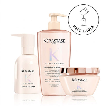 Gloss Absolu Bain Crème Hydra-Glaze Anti-Frizz bundle