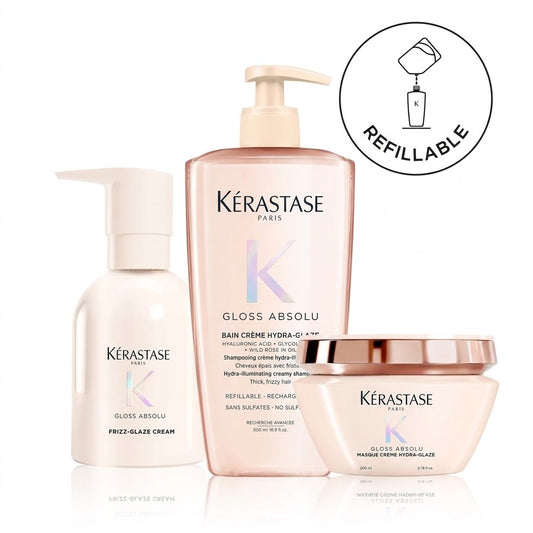 Gloss Absolu Bain Crème Hydra-Glaze Anti-Frizz bundle
