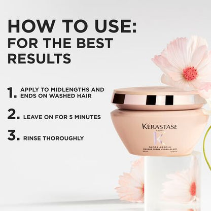 Gloss Absolu Masque Crème Hydra-Glaze Anti-Frizz Hair Mask