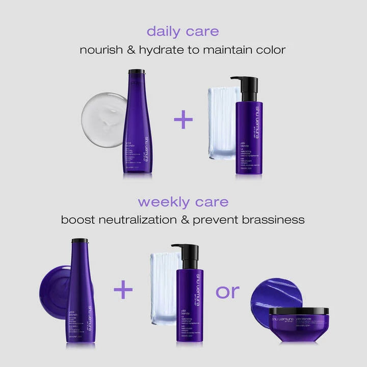 yūbi blonde neutral & cool haircare set