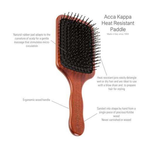 Paddle Brush with Heat Resistant Pins Large